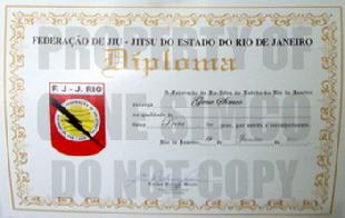 Gene Simco BJJ Black Belt Certificate